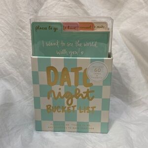 NWT Unisex Pastel “Date Night Bucket List” Card Game. One Size.